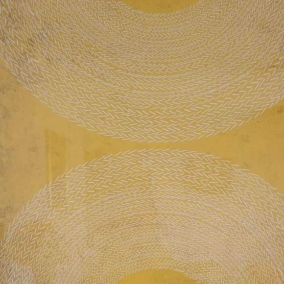 Abstract Yellow Art in Black Frame - Picture 3 of 5